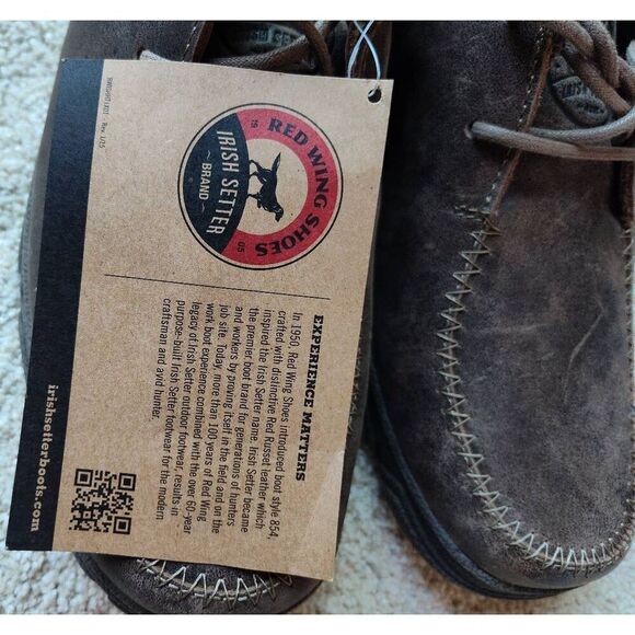 RED WING IRISH SETTER HUNT OXFORD LEATHER SHOE NOOB - Picture 9 of 10